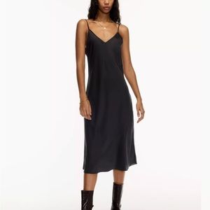 Wilfred Black Slip Dress